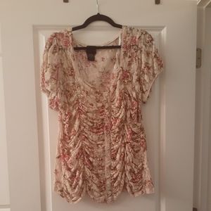 Torrid floral mess shirt